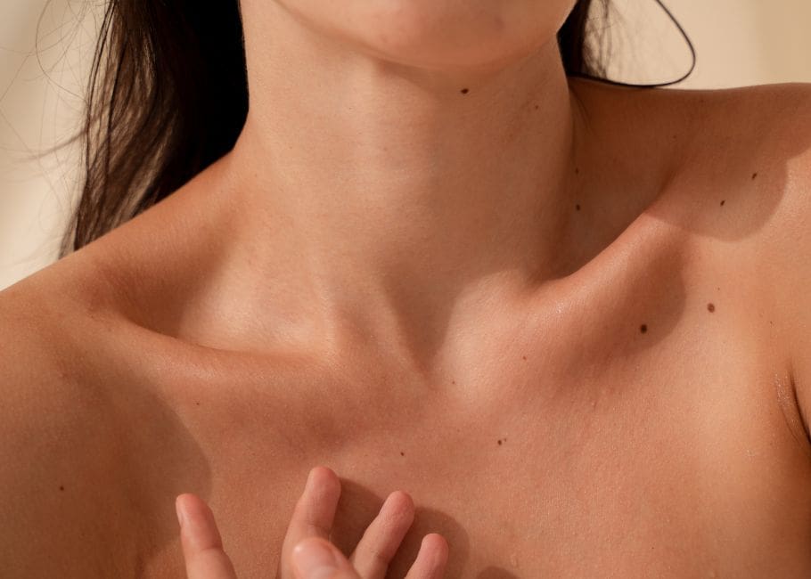 woman with glowing skin